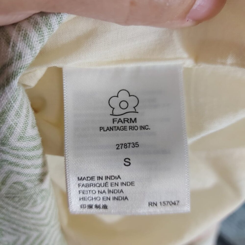 FARM rio maxi dress with cutouts and banana tree - like new - Picture 12 of 14